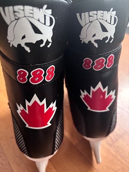 Visent ishockeyskridskor barn storlek 38 svart