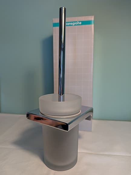 Hansgrohe AddStoris toalettborste väggmonterad glas/krom