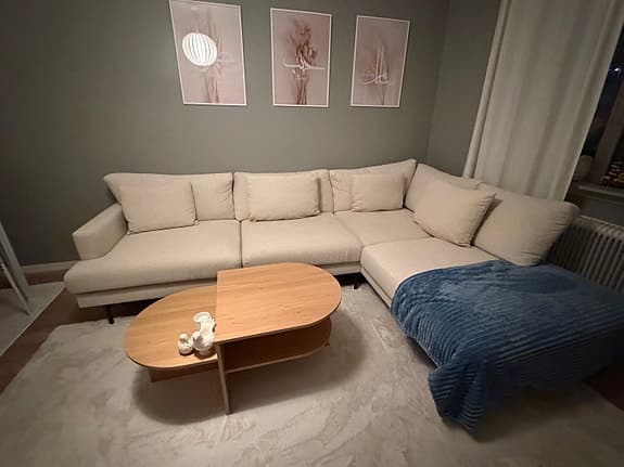 Beige soffa från trademax