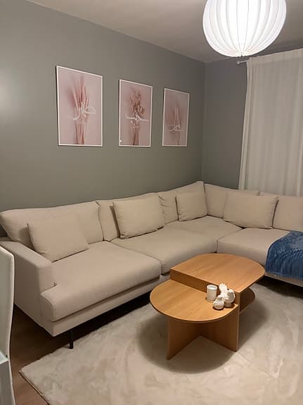 Beige soffa från trademax