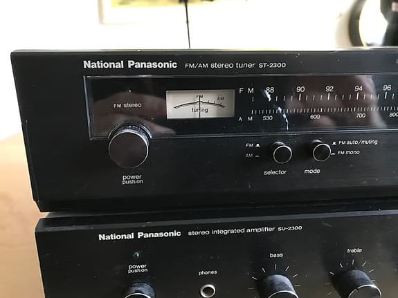 National Panasonic Su 2300 Förstärkare + radiodel
