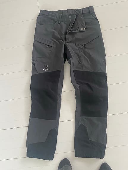 Haglöfs friluftsbyxa herr grå svart storlek 52