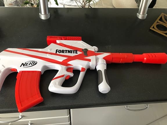 Fortnite Nerf leksaksvapen röd vit