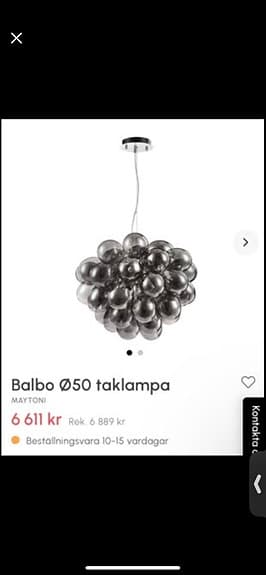 Designpendellampa BALBO BY MAYTONĨ svart med rökigt glas