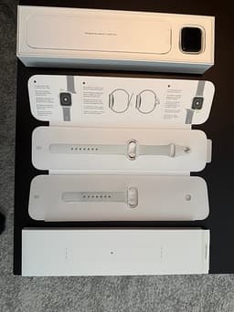 AppleWatch 40mm silver/vitt sportarmband