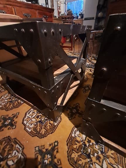 Vintage, Retro, Industriella sideboards, sängbord, Lampbord . Väldigt tunga