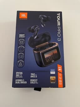 JBL Tour Pro 3 trådlösa in‑ear hörlurar (nya)