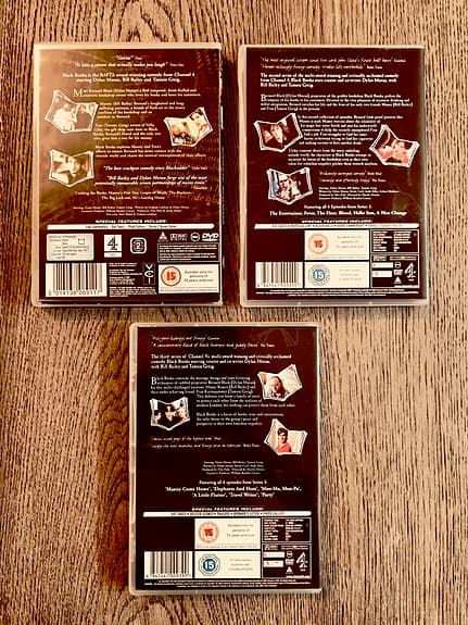 DYLAN MORAN m.fl., "Black Books" säsong 1–3