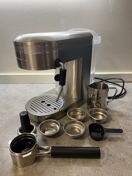 KitchenAid espressomaskin rostfritt stål