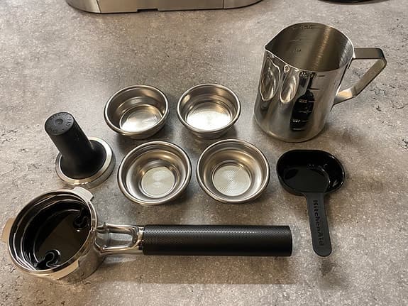 KitchenAid espressomaskin rostfritt stål