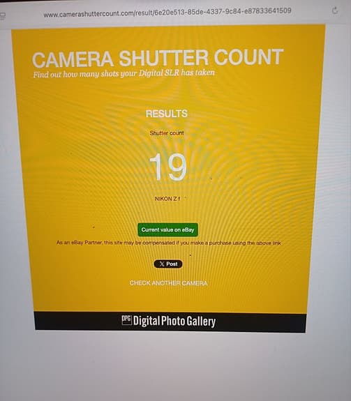 Nikon Zf kamerahus i NYSKICK - endast 19 exponeringar