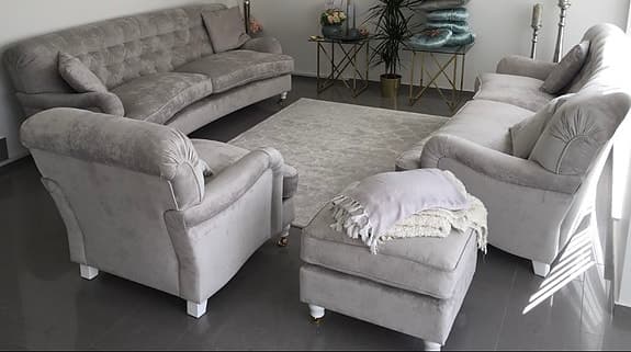 Burhéns Lysekil soffor svängd 3/4-sits