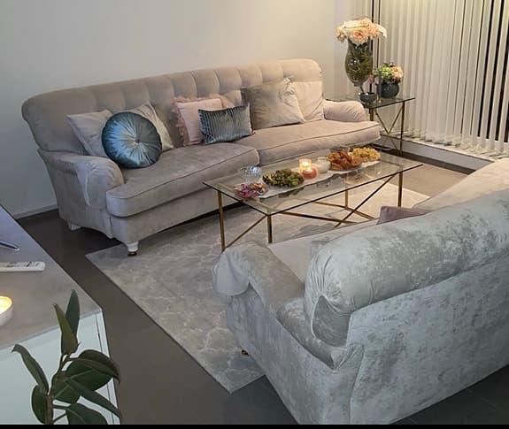 Burhéns Lysekil soffor svängd 3/4-sits