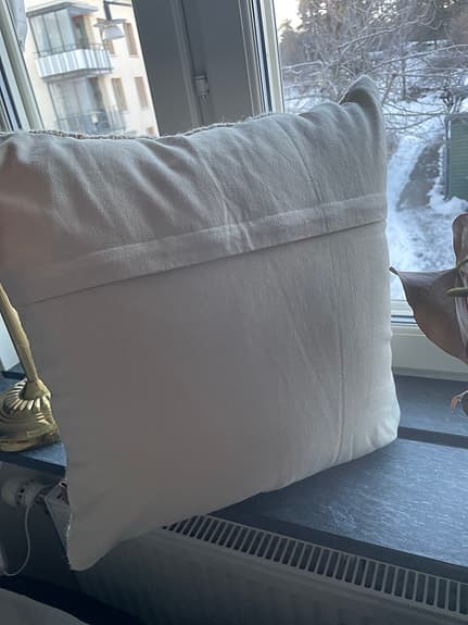 Kuddfodral i ull beige 45x45