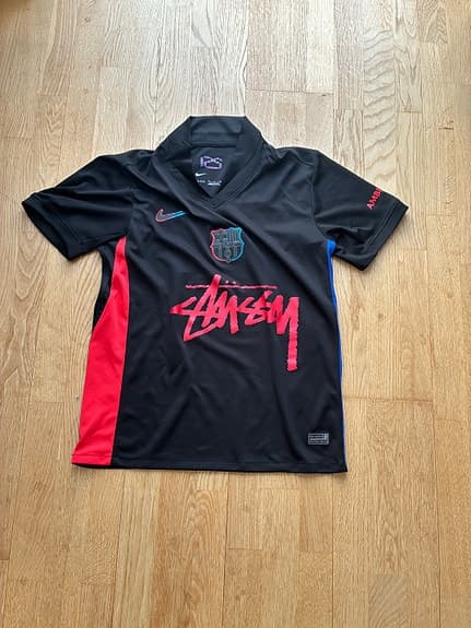 Nike FC Barcelona fotbollströja herr S svart