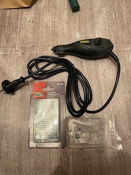 Meec Tools gravyrpenna med diamantslipset 20 delar