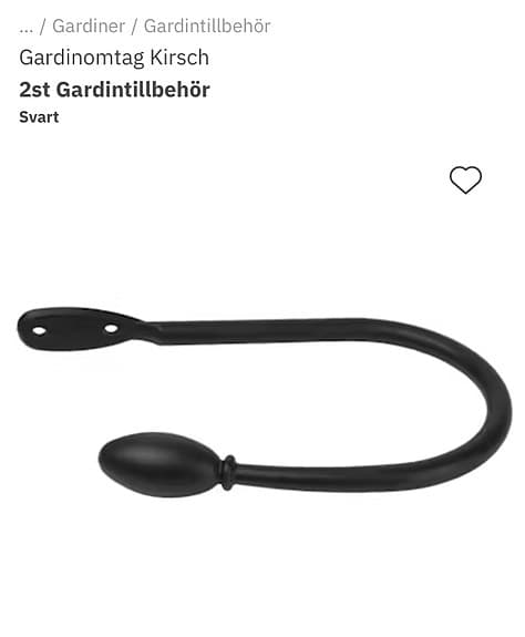 Omtag för gardin eller draperi Kirsch