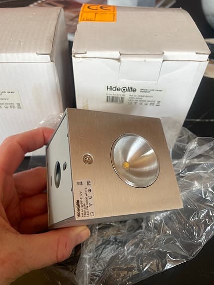 Helt nya Hide-a-lite Brick Cube LED armatur aluminium