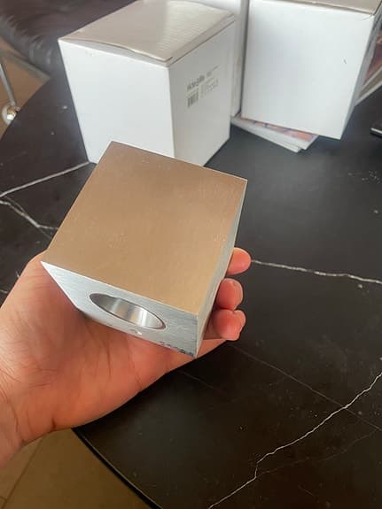 Helt nya Hide-a-lite Brick Cube LED armatur aluminium