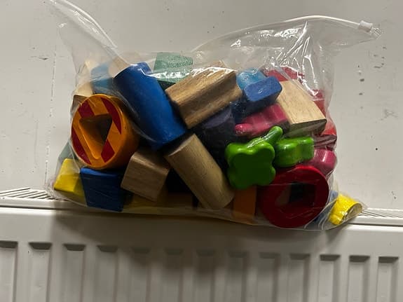 BRIO träklossar färgglada