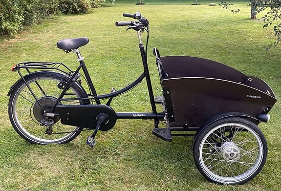 Eldriven lådcykel – Amii från svenska Cykelfabriken