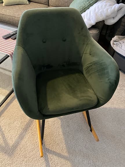 Fin gungstol i grön färg