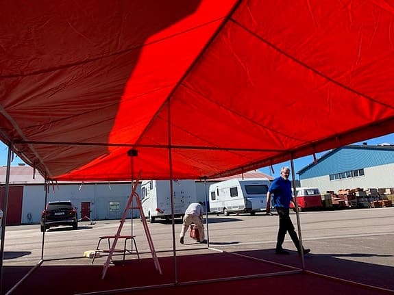 Tält 4,0 x 8,0 m