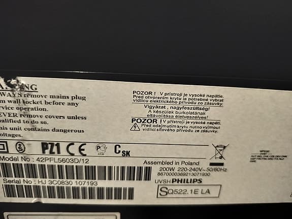 Philips 42PFL5603D/12 TV