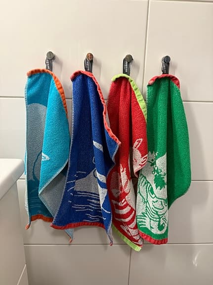 Mumin handdukar set flerfärgade bomull