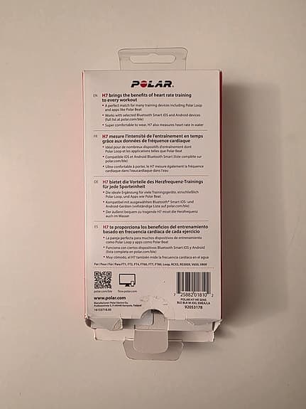 Polar H7 pulssensor med bröstband bluetooth smart gymlink