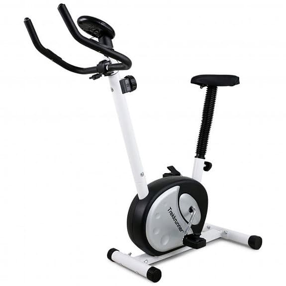 Träningscykel motionscykel vit svart