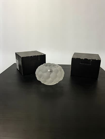 3st Orrefors Hallon ljuslykta frostad