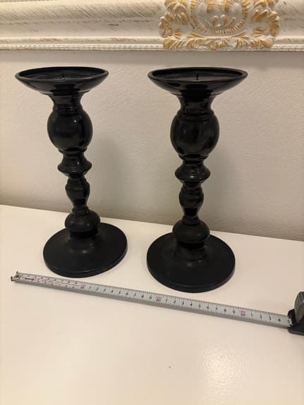 IKEA ljusstakar svarta