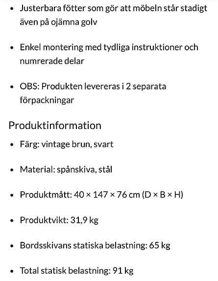 Industriell TV-möbel