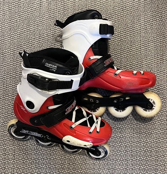 SEBA inlines rullskridskor barn storlek 37-39 röd vit