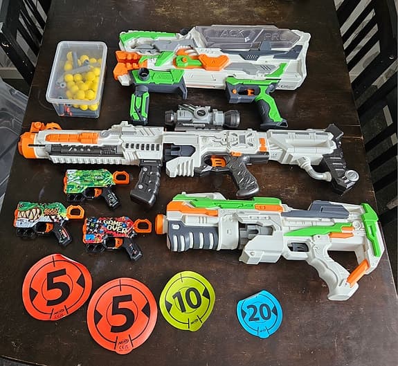 NERF leksaksvapen set