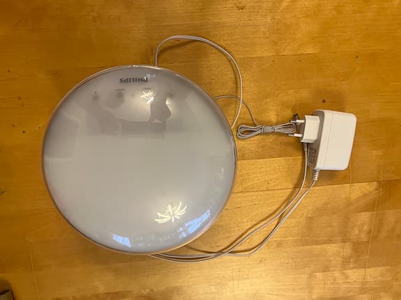Philips HF3520 väckarklocka / Wake-up Light med ljus vit
