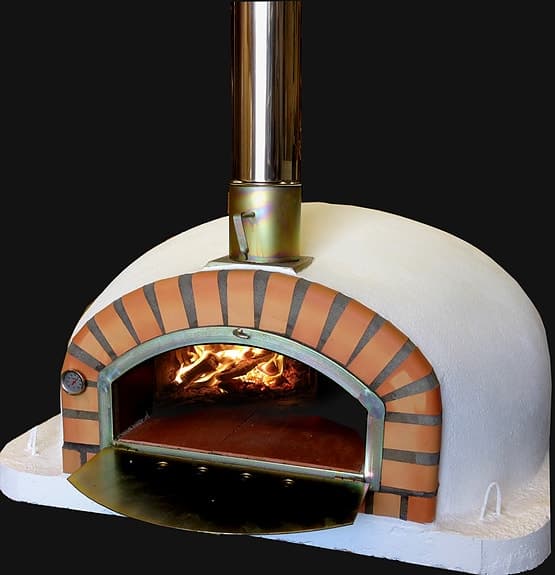 Vedeldad pizzaugn / bakugn för utomhusbruk , även för inbyggnad
