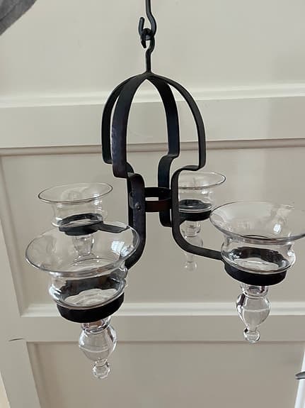 En fin ljuskrona till uterummet eller växthuset