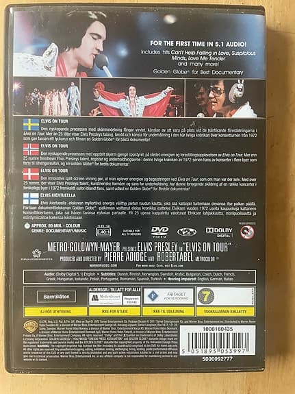 Elvis On Tour dvd