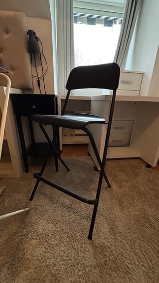 Ikea fällstol svart