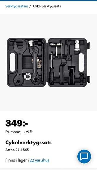 Cykelverktygssats Biltema