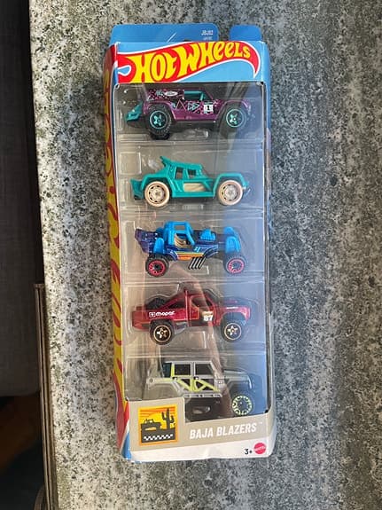 Hot Wheels leksaksbilar 5-pack ny, oöppnad