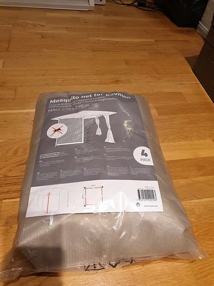 Myggnät för paviljong - 4-pack