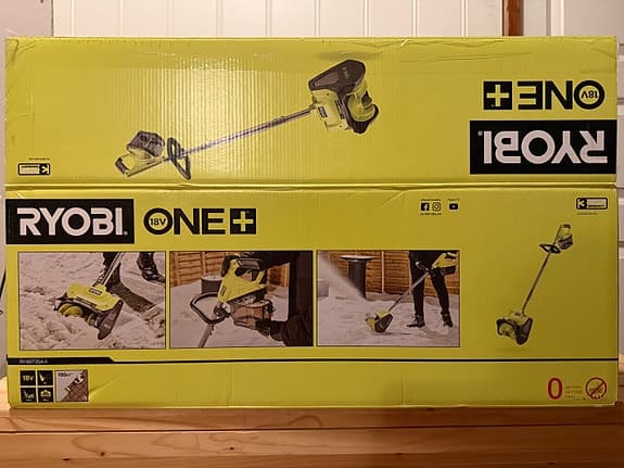 Ryobi ONE+ 18V Batteridriven Snöslunga/Snöskyffel 25 cm