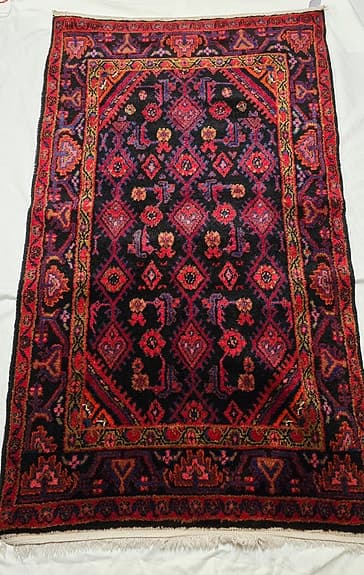 Handknuten persisk matta Hamadan 106×186