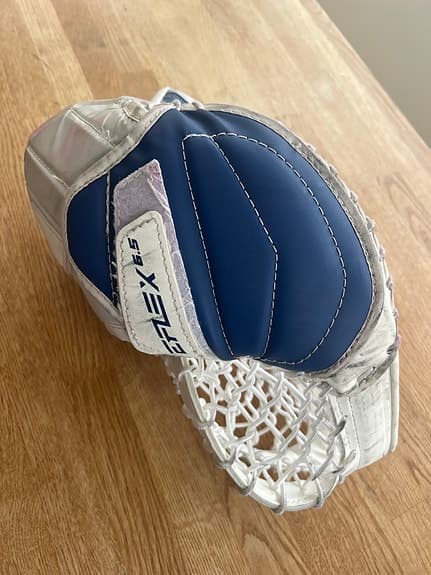 CCM Flex målvaktsplock blå vit JR