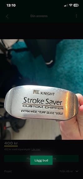 Knight Stroke Saver golfklubba chipper stål