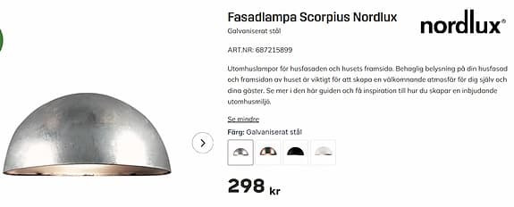 Fasadlampor Nordlux