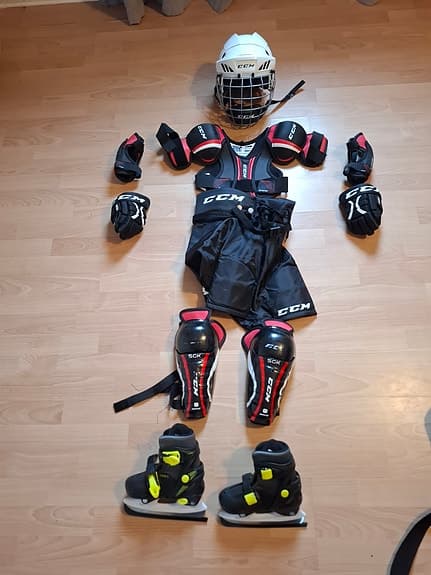 Hockey utrustning jr 4-7år